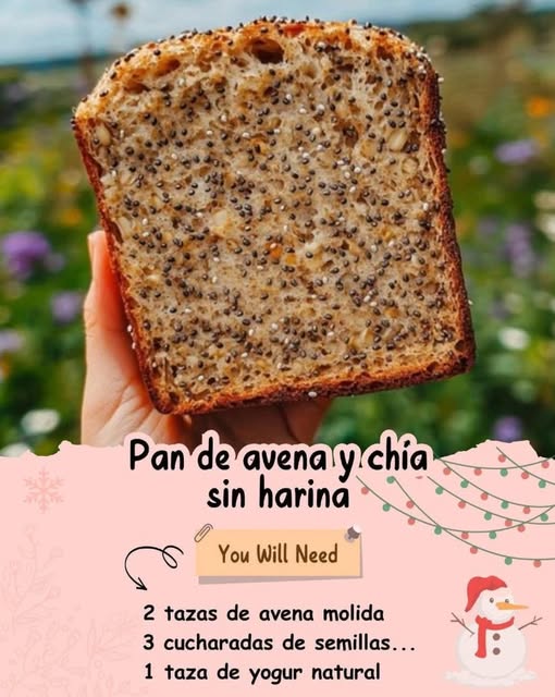 Pan de Avena y Chía sin Harina